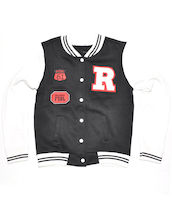 Baseball collegetakki, musta