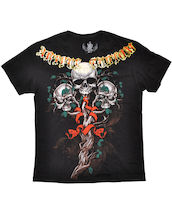 T-Paita, Artful Custom, Skulls And Snake