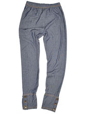 Leggings, Jeggings six button blue