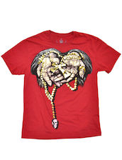 T-Paita, Artful Custom, Hands and Rosary