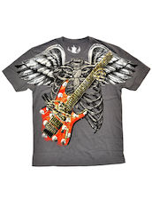 T-Paita, Artful Custom, Guitar and Finge