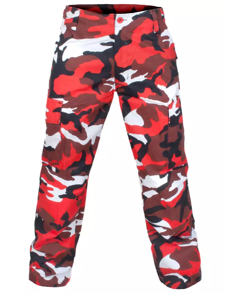 Reisitaskuhousut, Red Camo - Reisitaskuhousut - HO14 - 7