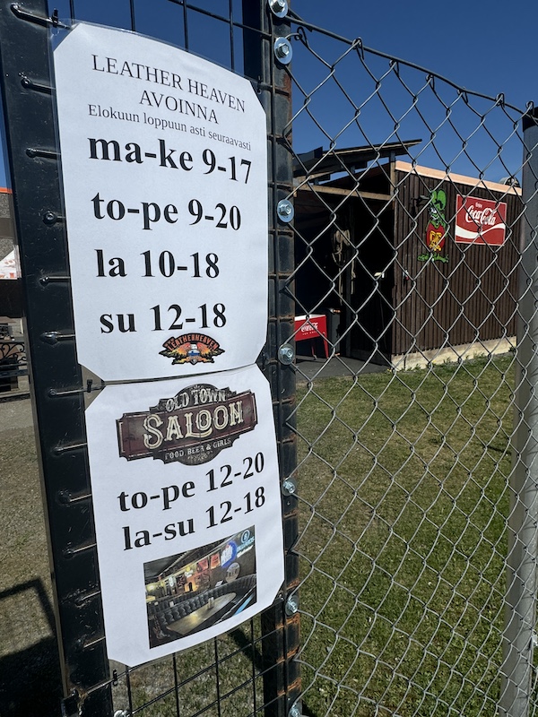 Saluuna avoinna kesä 2024