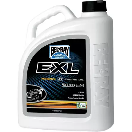 EXL MINERAL 4-STROKE ENGINE OIL 20W-50 4 LITER - Öljyt - 36010150 - 1