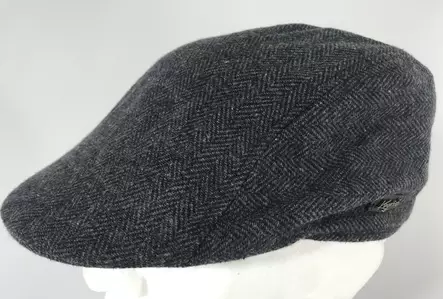 Flatcap, harmaa sahalaita kuvio, one siz - Flat Capit - LC540 - 1