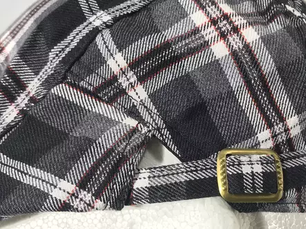 Flatcap, mustaruutu glitter - Flat Capit - LC520 - 2