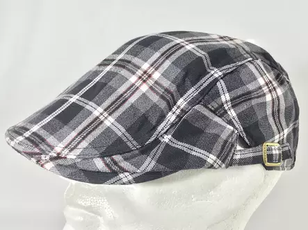 Flatcap, mustaruutu glitter - Flat Capit - LC520 - 1