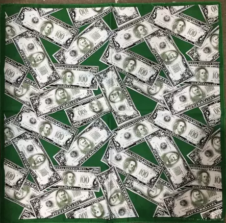 Huivi, dollarit, vihreä - Huivit - HU420 - 1