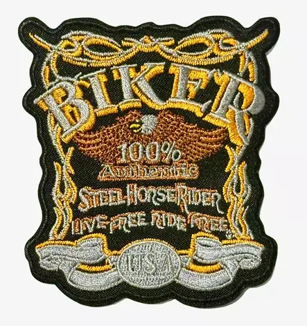 Kangasmerkki Biker USA - Kangasmerkit - K1620 - 1