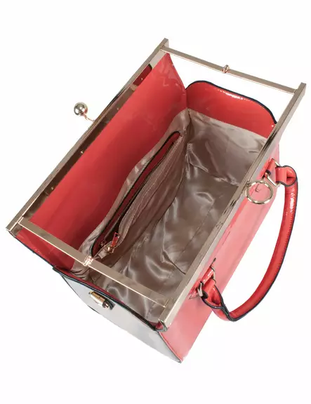 K=C3=A4silaukku, oranssi, kulta - Laukut - NL430 - 2