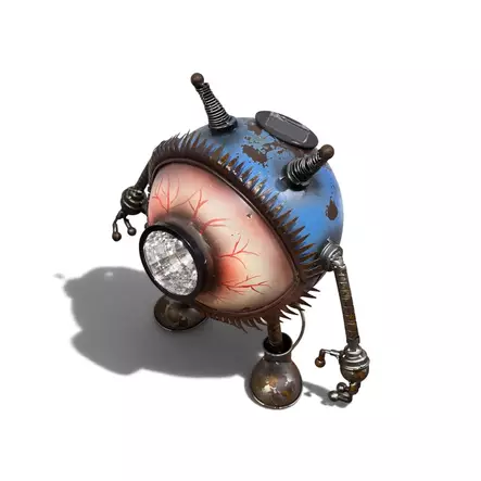 Peltirobotti "Silmä" aurinkokennolla - Koriste-esineet - PELT560 - 2