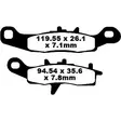 BRAKE PAD FA-TT SERIES CARBON FIBER - Jarrupalat - 17220270 - 1