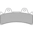BRAKE PAD ORGANIC J-BRAKE 6-PISTON CALIPER - Jarrupalat - 17200210 - 1