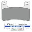 BRAKE PAD RDP X-RACE TITANIUM HIGH FRICTION ROAD-RACING - Jarrupalat - 17210090 - 1