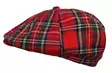 Flatcap Punainen Tartan - Flat Capit - LC780 - 1