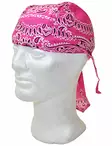 Headwrap, pinkki, kashmir kuvio - Headwrapit - HW140 - 1