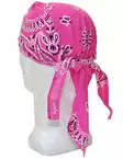 Headwrap, pinkki, kashmir kuvio - Headwrapit - HW140 - 3