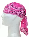Headwrap, pinkki, kashmir kuvio - Headwrapit - HW140 - 2