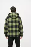 Lumberjacket huppu olive/musta - Kangastakit - T530 - 11