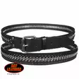 Nahkavyö, Hot Leathers, Chain Weave - Nahkavyöt - KV120 - 1