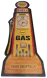 Peltikyltti Shell bensamittari retro GAS - Taulut, kehykset - PELT150 - 2