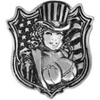 Pinssi, Hot Leathers, Uncle Sam Pin Up - Oheistuotteet - PNS70 - 1