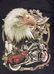 T-paita Eagle Head and Motorbike musta - T-paidat - TP1360 - 3