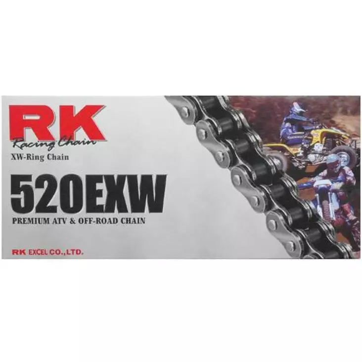 520EXW 100 CLIP LINK 520 W-RING REPLACEMENT DRIVE CHAIN / NATURAL - Ketjut ja ketjulinkit - RK520EXW100 - 1