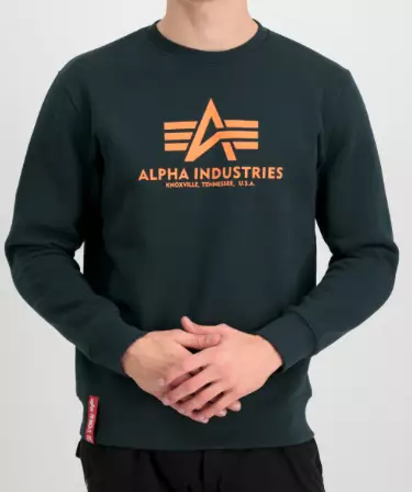 Alpha collari big logo dark petrol - Pitkähihaiset paidat - ALP120 - 1