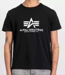 Alpha musta t-paita Big Logo - T-paidat - ALP110 - 1