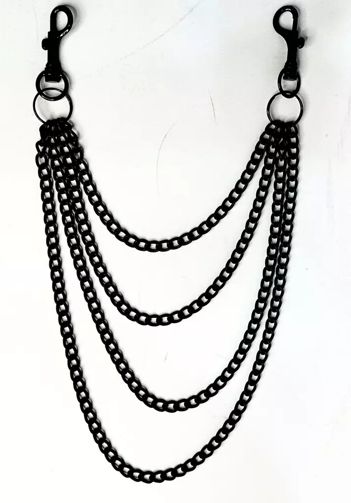 Avainketju 4-rivi musta 40-66cm - Avainketjut - KJ210 - 1