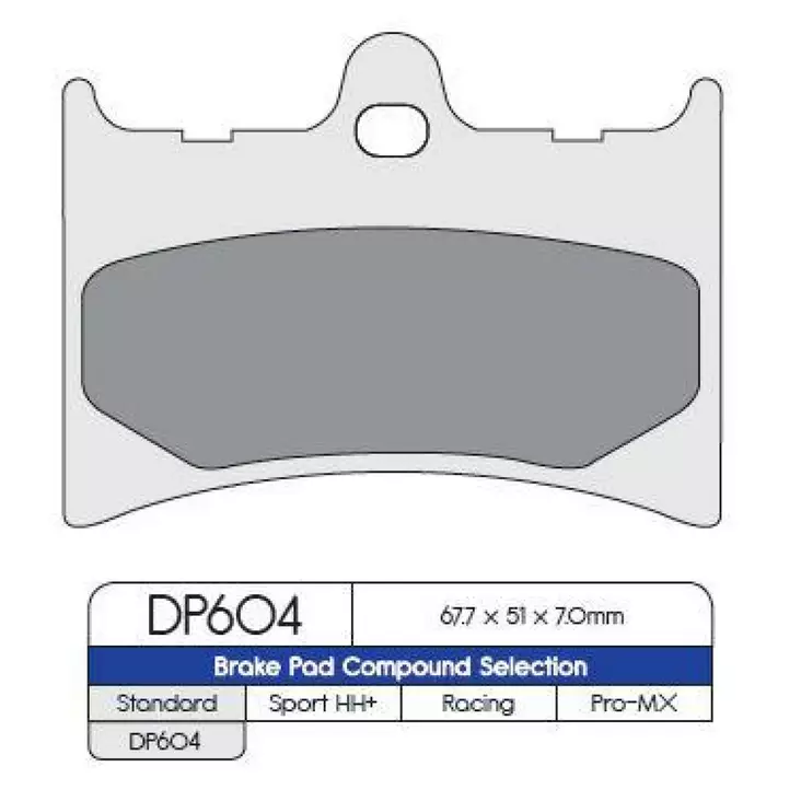 BRAKE PAD DP SINTERED REPLACEMENT STREET TOURING OFF-ROAD/ATV - Jarrupalat - 17210150 - 1