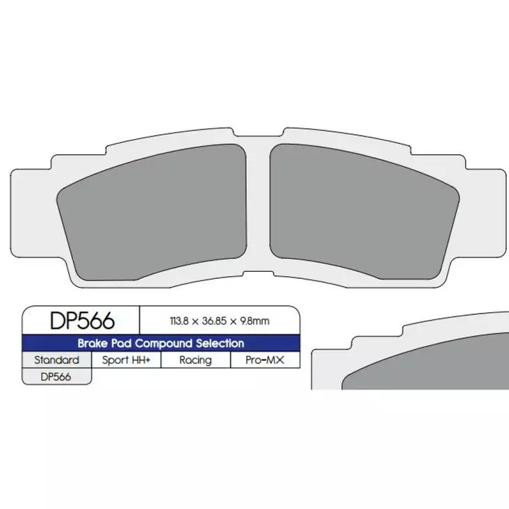 BRAKE PAD DP SINTERED REPLACEMENT STREET TOURING OFF-ROAD/ATV - Jarrupalat - 17212500 - 1