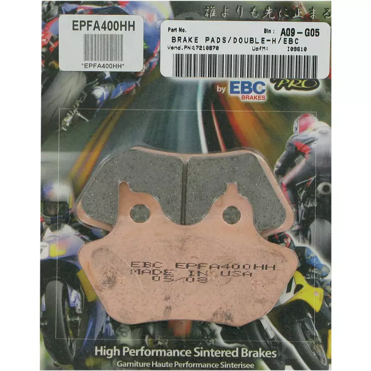 BRAKE PAD EPFA-HH SERIES SINTERED METAL - Jarrupalat - 17210870 - 1