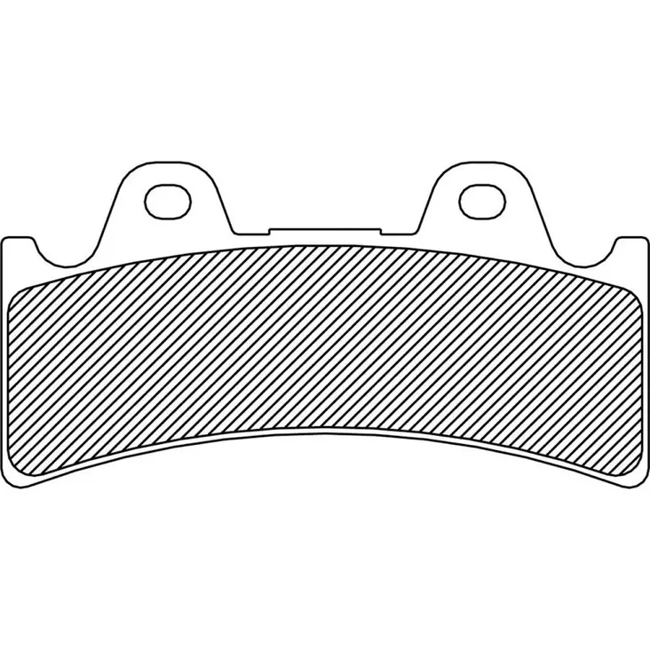 BRAKE PAD ORGANIC J-BRAKE 6-PISTON CALIPER - Jarrupalat - 17200210 - 1