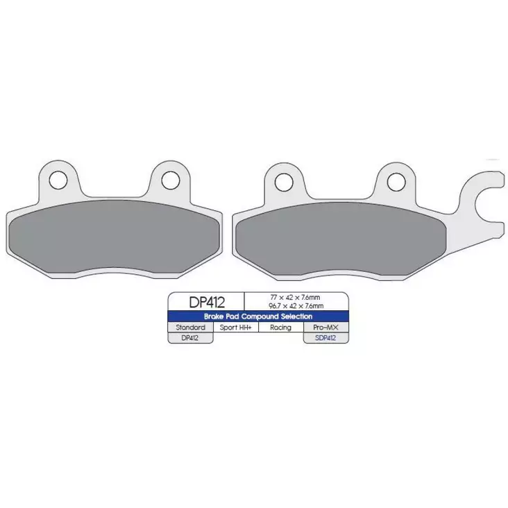BRAKE PAD SDP PRO MX HIGH FRICTION OFFROAD - Jarrupalat - 17210540 - 1