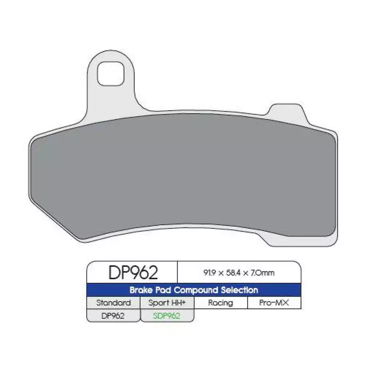 BRAKE PAD SDP SPORT HH+ HIGH FRICTION STREET - Jarrupalat - 17211730 - 1