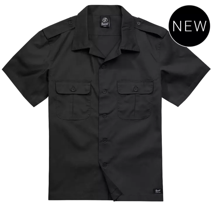 Brandit RIPSTOP musta kauluspaita - Kauluspaidat - KP230 - 1