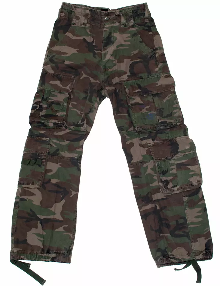 Maastohousut-Woodland-Camo-HO320-etupuoli - Reisitaskuhousut - HO320 - 1