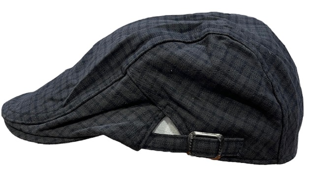 Flatcap harmaa pikkuruutu - Flat Capit - LC680 - 1