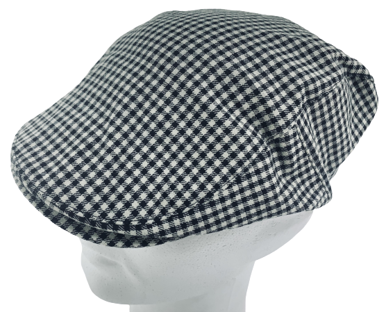 Flatcap mustavalko pikku ruutu - Flat Capit - LC590 - 1