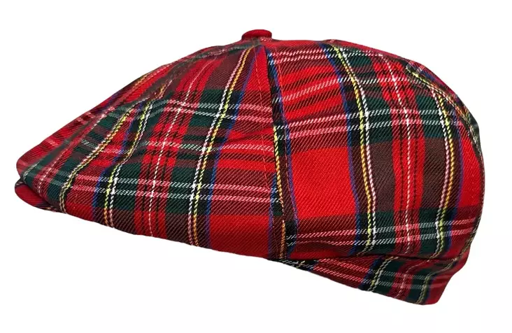 Flatcap Punainen Tartan - Flat Capit - LC780 - 1