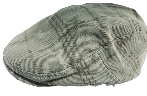 Flatcap vaalea beige ruutu - Flat Capit - LC600 - 1