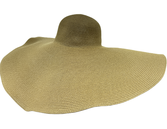 Hattu, ruskea pyöreä hattu 69cm - Hatut - LC640 - 1