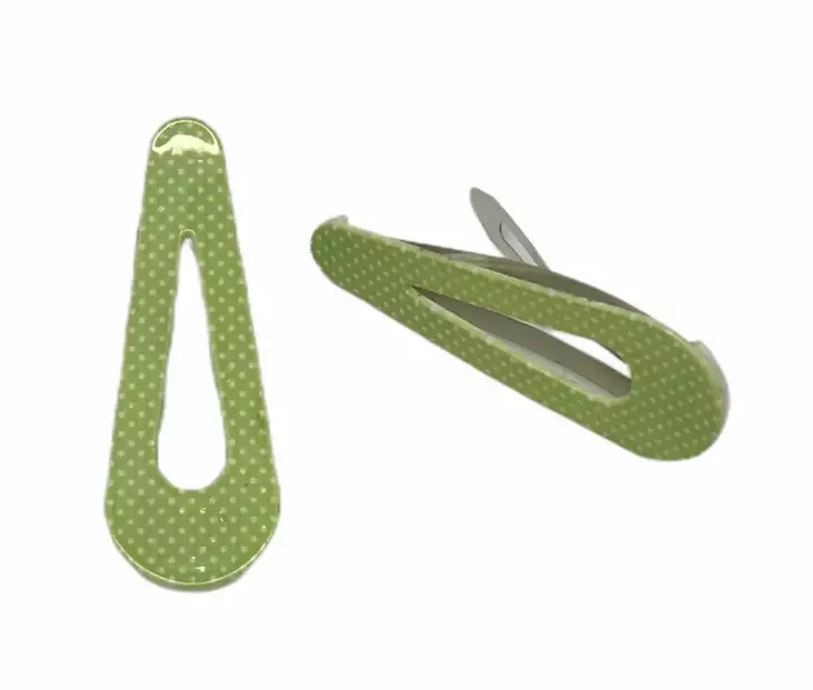 Hiuspinni Lime/valk. 2 kpl - Hiuskoristeet - PIN240 - 1