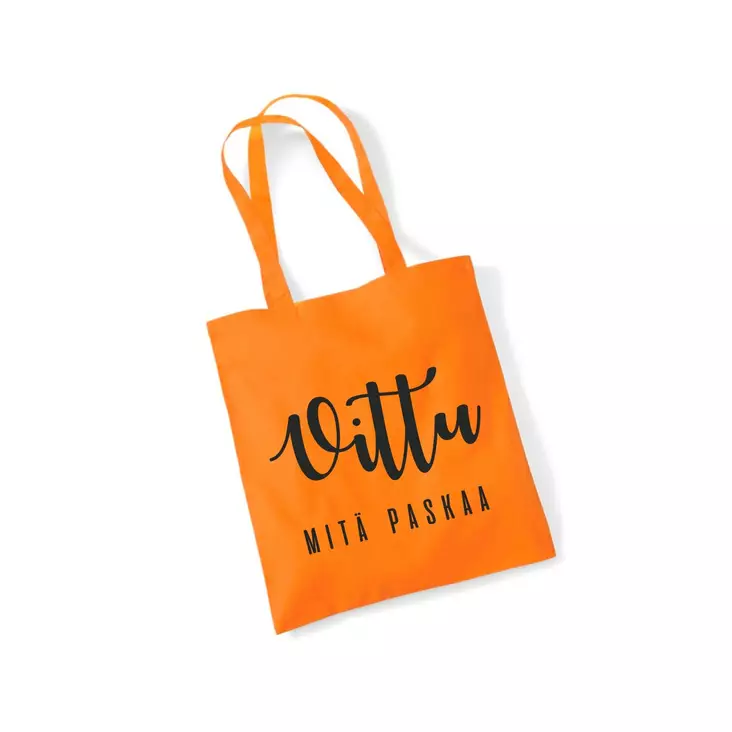 Kangaskassi, Vittu mitä paskaa Oranssi - Laukut ja lompakot - NL810 - 1