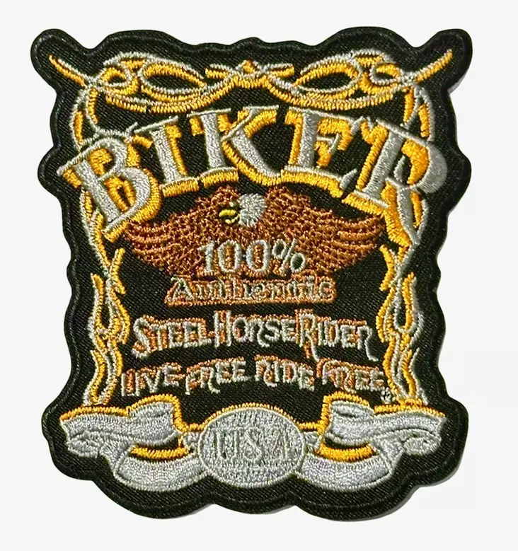 Kangasmerkki Biker USA - Kangasmerkit - K1620 - 1