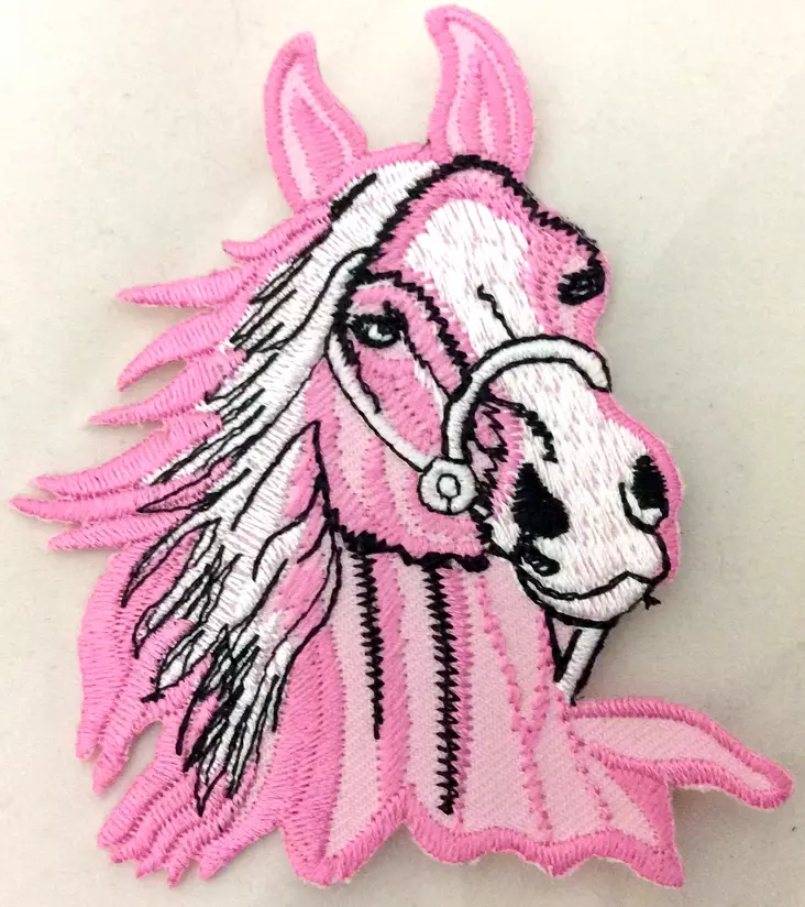 Kangasmerkki, Pink Horse - Kangasmerkit - K1420 - 1