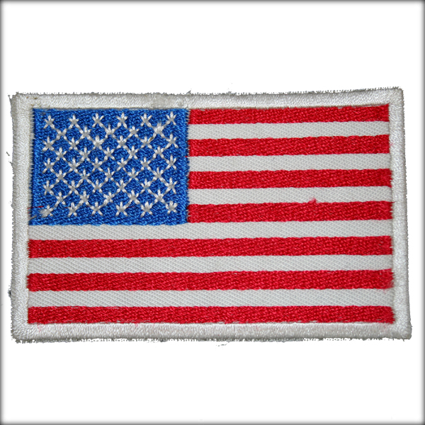 Kangasmerkki, Usa:n lippu 4,5x3 cm - Kangasmerkit - K700 - 1