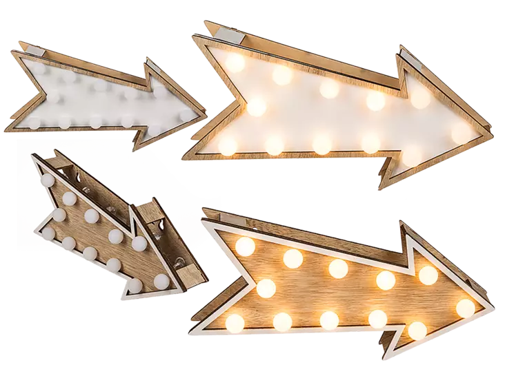 Koristevalo Nuoli 12 lediä, 23 x 10 cm - Muu sälä - PRT870 - 1